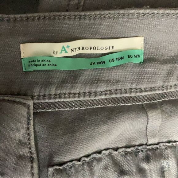 Pilcro Anthropologie Plus Womens Gray Distressed Jeans The Wanderer Size 18W NWT - Picture 5 of 7